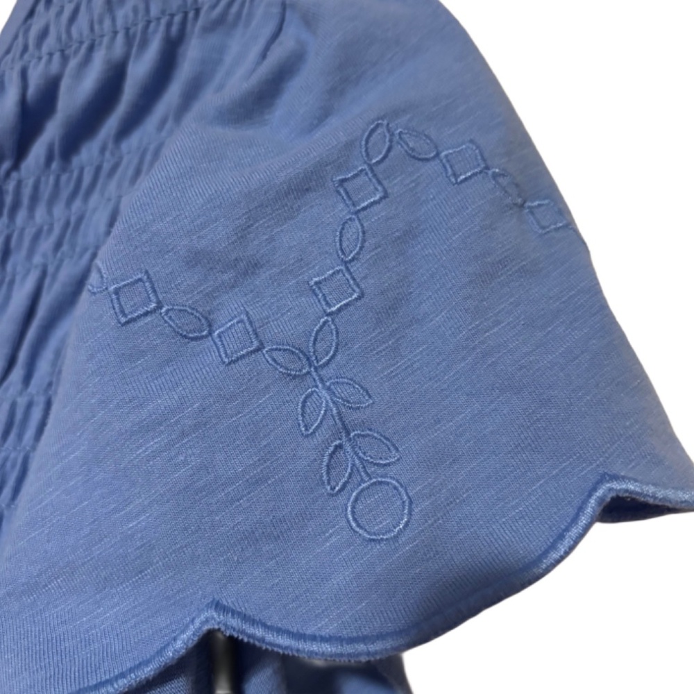 Women’s Lane Bryant Babydoll Stretch Top in Blue Sz 18/20 - Picture 2 of 4